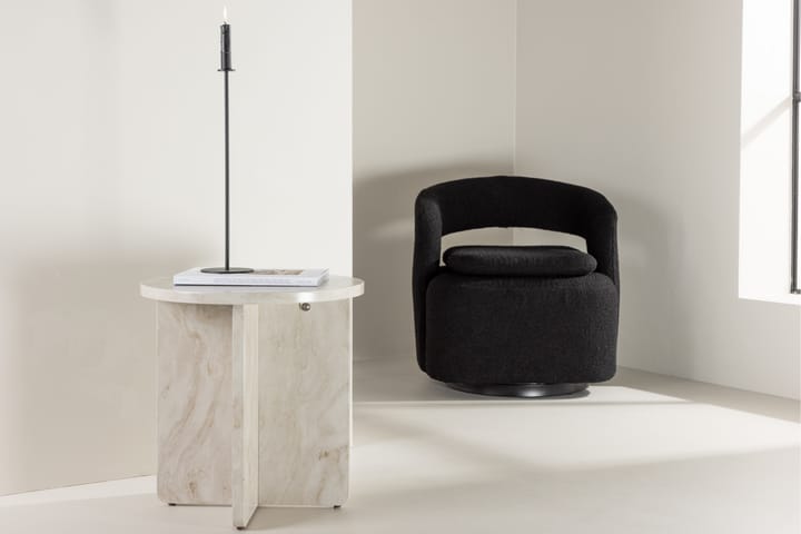 Ålesund Sivupöytä 50 cm Beige - Venture Home - Tarjotinpöytä & pikkupöytä - Lamppupöytä