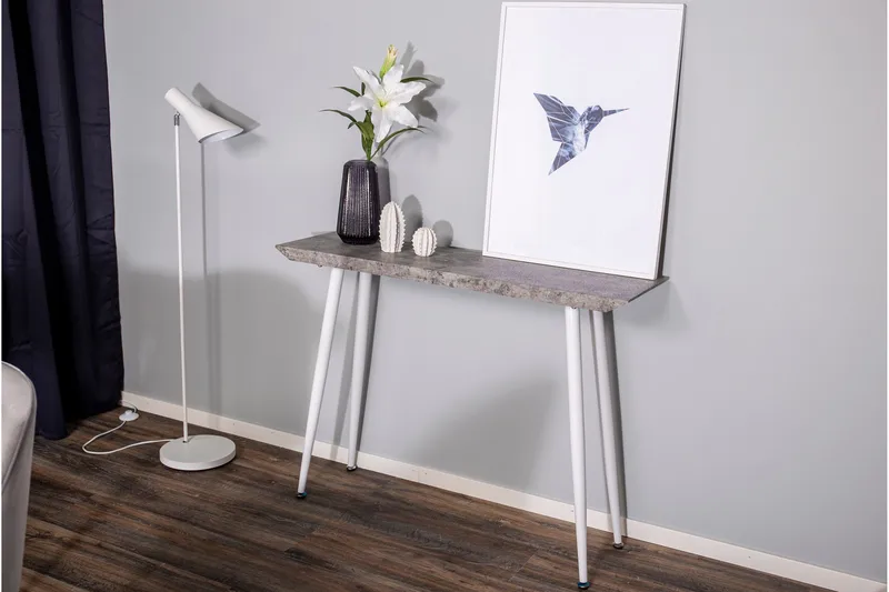 Edge Sivupöytä 110x30 cm - Valkoinen - Huonekalut - Pöytä & ruokailuryhmä - Apupöytä & sivupöytä - Tarjotinpöytä & pikkupöytä