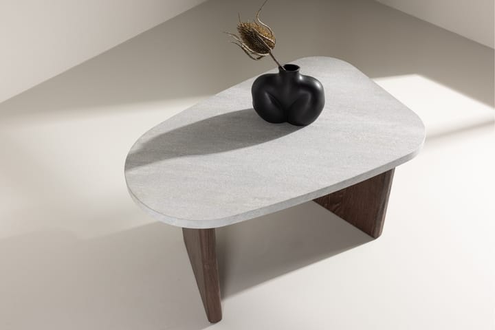 Grönvik Sivupöytä 70x45 cm Vaaleanharmaa - Venture Home - Tarjotinpöytä & pikkupöytä - Lamppupöytä