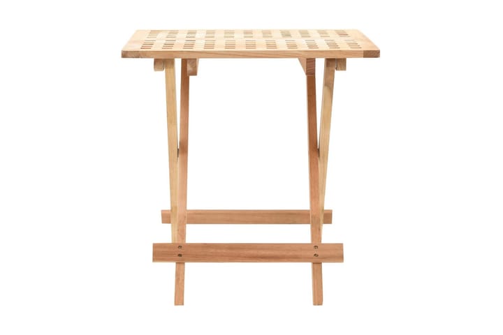 Kokoontaitettava Sivupöytä Täysi Pähkinäpuu 50x50x49 cm - Beige - Lamppupöytä - Tarjotinpöytä & pikkupöytä