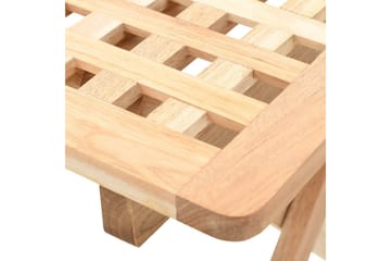 Kokoontaitettava Sivupöytä Täysi Pähkinäpuu 50x50x49 cm - Beige - Huonekalut - Pöytä & ruokailuryhmä - Apupöytä & sivupöytä - Tarjotinpöytä & pikkupöytä