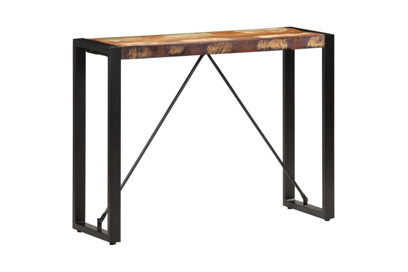 Konsolipöytä 110x35x76 cm täysi kierrätetty puu - Ruskea - Huonekalut - Pöytä & ruokailuryhmä - Apupöytä & sivupöytä - Tarjotinpöytä & pikkupöytä