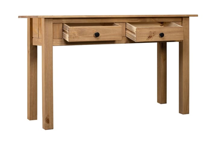 Konsolipöytä 110x40x72 cm täysi mänty Panama-sarja - Ruskea - Lamppupöytä - Tarjotinpöytä & pikkupöytä