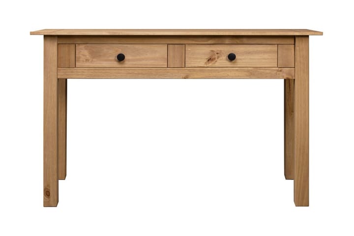 Konsolipöytä 110x40x72 cm täysi mänty Panama-sarja - Ruskea - Lamppupöytä - Tarjotinpöytä & pikkupöytä
