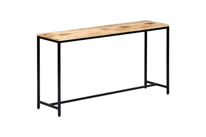 Konsolipöytä 140x35x76 cm täysi karkea mangopuu - Ruskea - Lamppupöytä - Tarjotinpöytä & pikkupöytä