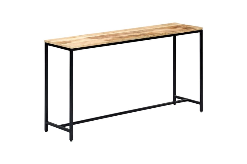 Konsolipöytä 140x35x76 cm täysi karkea mangopuu - Ruskea - Huonekalut - Pöytä & ruokailuryhmä - Apupöytä & sivupöytä - Tarjotinpöytä & pikkupöytä