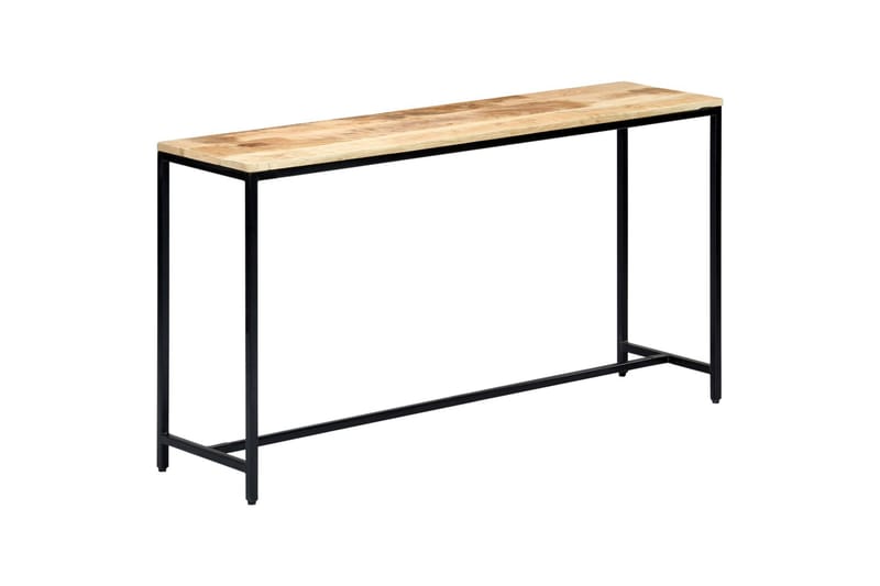 Konsolipöytä 140x35x76 cm täysi karkea mangopuu - Ruskea - Huonekalut - Pöytä & ruokailuryhmä - Apupöytä & sivupöytä - Tarjotinpöytä & pikkupöytä