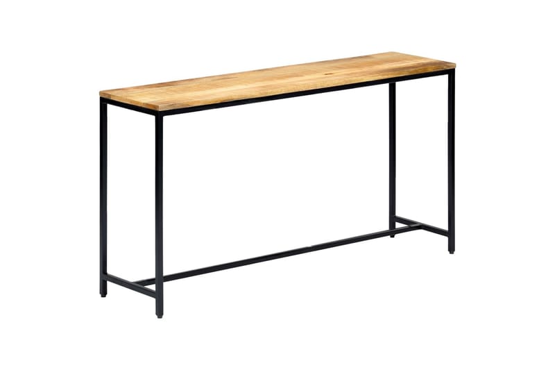 Konsolipöytä 140x35x76 cm täysi karkea mangopuu - Ruskea - Huonekalut - Pöytä & ruokailuryhmä - Apupöytä & sivupöytä - Tarjotinpöytä & pikkupöytä