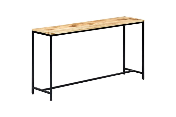 Konsolipöytä 140x35x76 cm täysi karkea mangopuu - Ruskea - Lamppupöytä - Tarjotinpöytä & pikkupöytä
