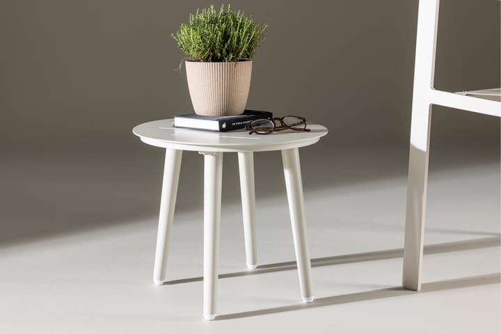 Lina Sivupöytä 50 cm Beige - Venture Home - Tarjotinpöytä & pikkupöytä - Lamppupöytä
