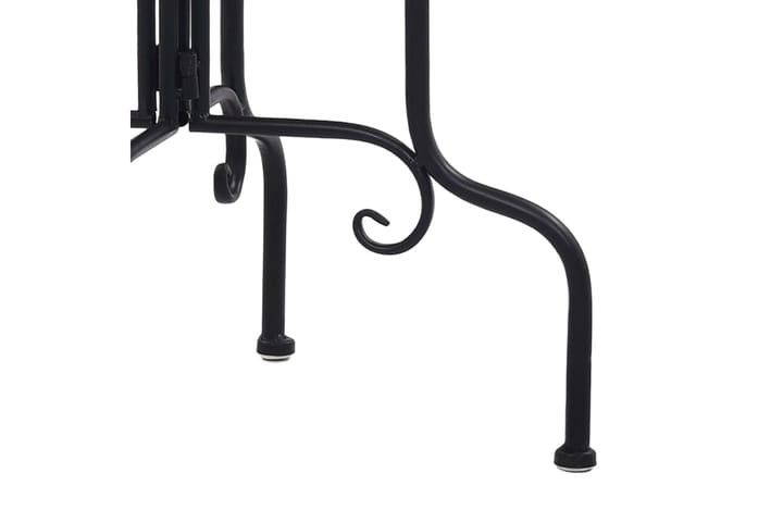Mosaiikkisivupöytä musta ja valkoinen keramiikka - Musta - Lamppupöytä - Tarjotinpöytä & pikkupöytä