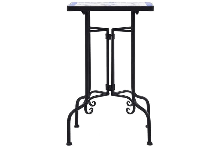 Mosaiikkisivupöytä sininen ja valkoinen keramiikka - Sininen - Lamppupöytä - Tarjotinpöytä & pikkupöytä