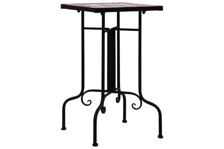Mosaiikkisivupöytä terrakotta ja valkoinen keramiikka - Ruskea - Tarjotinpöytä & pikkupöytä - Lamppupöytä