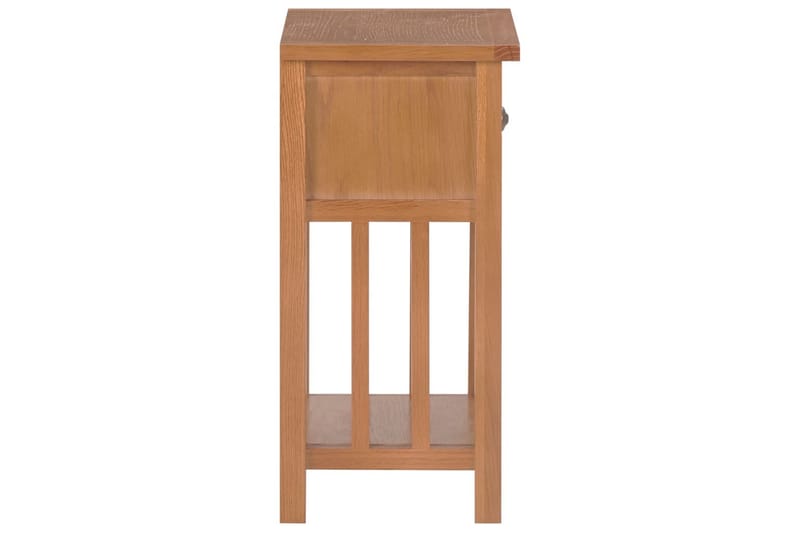 Päätypöytä laatikolla 35x27x55cm täysi tammi - Huonekalut - Pöytä & ruokailuryhmä - Apupöytä & sivupöytä - Tarjotinpöytä & pikkupöytä