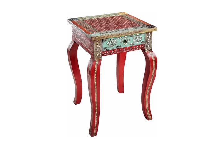 Ruokapöytä Villacian 38 cm - Punainen - Lamppupöytä - Tarjotinpöytä & pikkupöytä