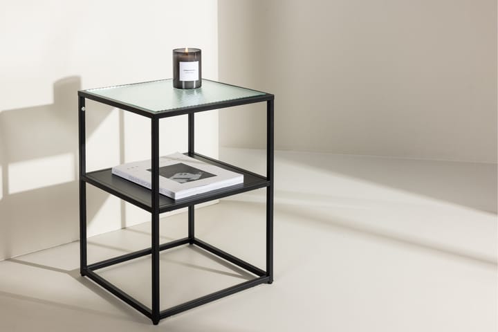 Sao Paulo Sivupöytä 40x40 cm Musta - Venture Home - Tarjotinpöytä & pikkupöytä - Lamppupöytä