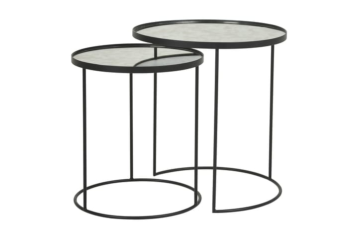 Sarjapöytä Hille 48,5 cm - Musta - Tarjotinpöytä & pikkupöytä - Lamppupöytä