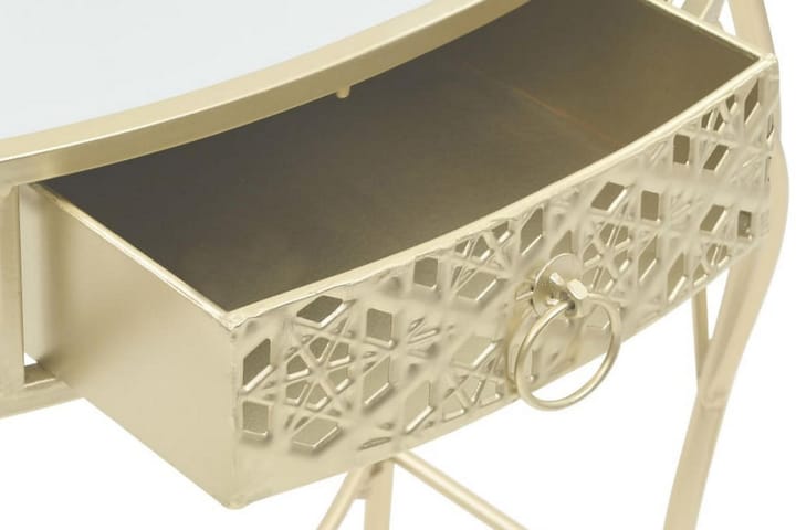 Senkki ranskalaistyylinen metalli 82x39x76 cm kulta - Kulta - Lamppupöytä - Tarjotinpöytä & pikkupöytä