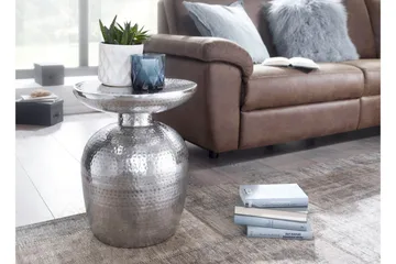 Sidobord & lampbord Wohnling Silver - Huonekalut - Pöytä & ruokailuryhmä - Apupöytä & sivupöytä - Tarjotinpöytä & pikkupöytä