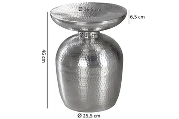 Sidobord & lampbord Wohnling Silver - Huonekalut - Pöytä & ruokailuryhmä - Apupöytä & sivupöytä - Tarjotinpöytä & pikkupöytä