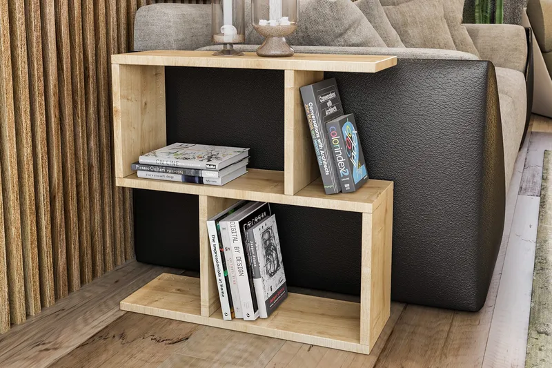 Sivupöydät ja lamppupöydät Myrvallen sivupöytä 60 cm Brun - Huonekalut - Pöytä & ruokailuryhmä - Apupöytä & sivupöytä - Tarjotinpöytä & pikkupöytä