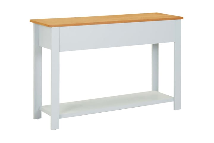 Sivupöytä 118x35x77 cm täystammi - Harmaa - Lamppupöytä - Tarjotinpöytä & pikkupöytä