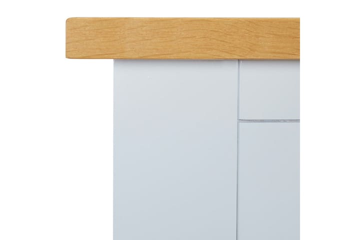 Sivupöytä 118x35x77 cm täystammi - Harmaa - Lamppupöytä - Tarjotinpöytä & pikkupöytä