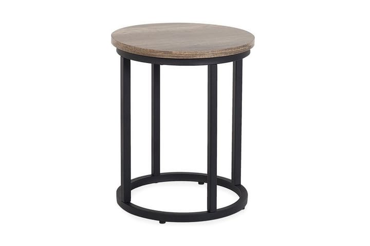 Sivupöytä 2 kpl Dixie 37x37 cm - Puu/Luonnonväri - Tarjotinpöytä & pikkupöytä - Lamppupöytä