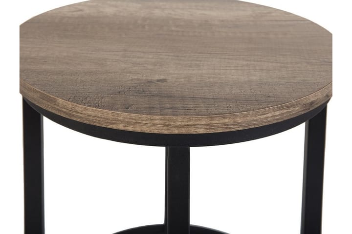 Sivupöytä 2 kpl Dixie 37x37 cm - Puu/Luonnonväri - Tarjotinpöytä & pikkupöytä - Lamppupöytä