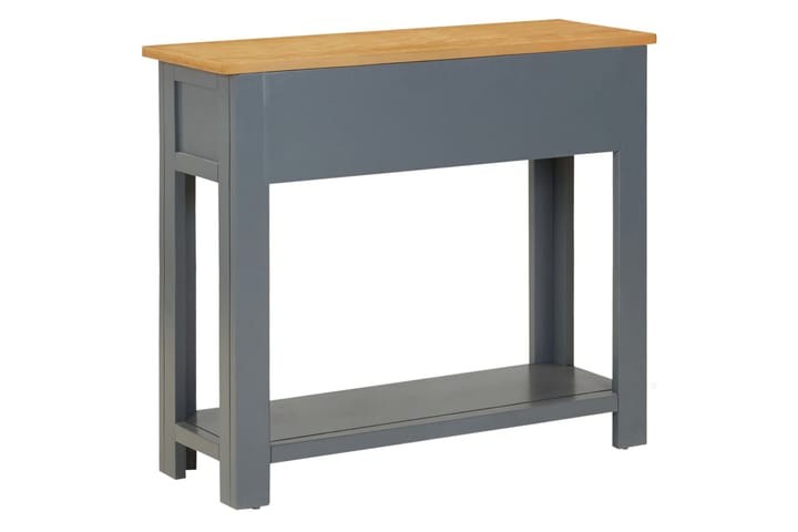 Sivupöytä 83x30x73 cm täystammi - Harmaa - Lamppupöytä - Tarjotinpöytä & pikkupöytä