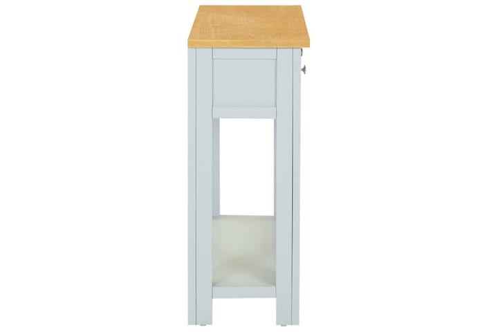 Sivupöytä 83x30x73 cm täystammi - Harmaa - Tarjotinpöytä & pikkupöytä - Lamppupöytä