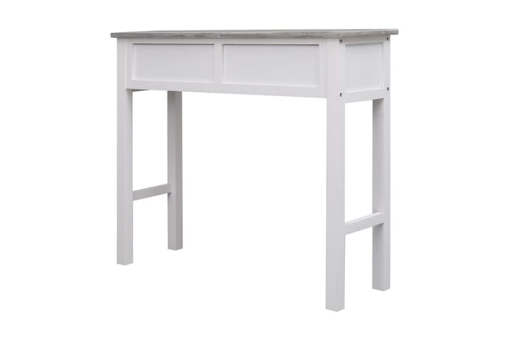 Sivupöytä 90x30x77 cm Harmaa/Valkoinen - Harmaa/Valkoinen - Lamppupöytä - Tarjotinpöytä & pikkupöytä