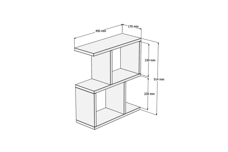 Sivupöytä Avante 45 cm - Valkoinen - Huonekalut - Pöytä & ruokailuryhmä - Apupöytä & sivupöytä - Tarjotinpöytä & pikkupöytä