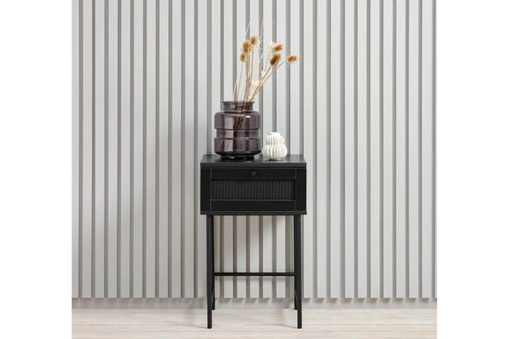 Sivupöytä Benzem 45 cm - Musta - Tarjotinpöytä & pikkupöytä - Lamppupöytä