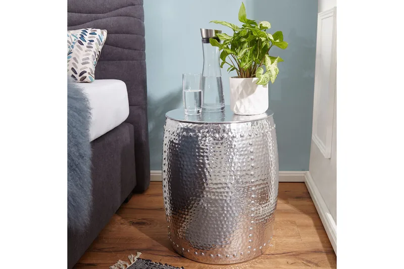 Sivupöytä Bradey 42 cm, Hopea