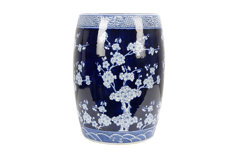 Sivupöytä China Blue 33x44 cm - AmandaB - Tarjotinpöytä & pikkupöytä - Lamppupöytä