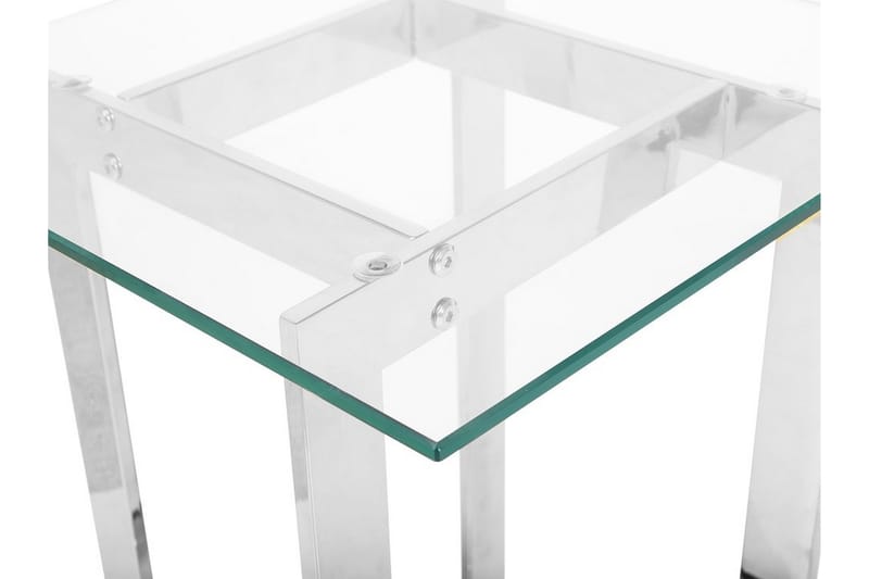 Sivupöytä Crystal 40 cm - Hopea - Huonekalut - Pöytä & ruokailuryhmä - Apupöytä & sivupöytä - Tarjotinpöytä & pikkupöytä