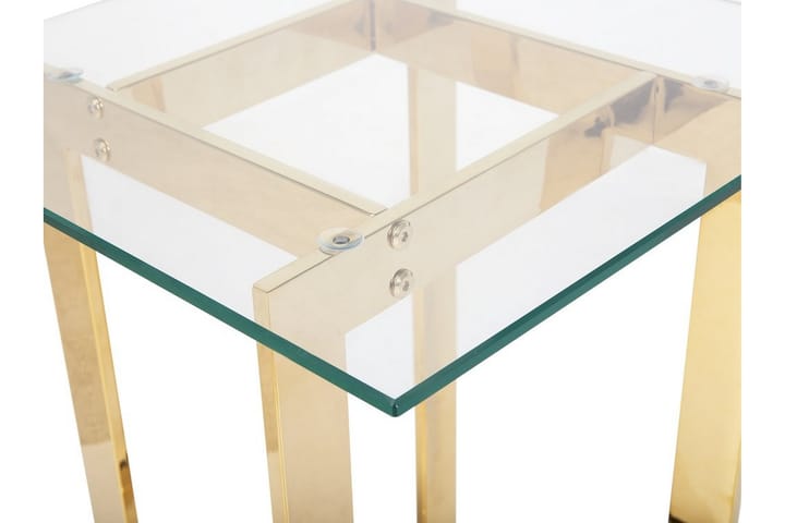 Sivupöytä Crystal 40 cm - Kulta - Tarjotinpöytä & pikkupöytä - Lamppupöytä