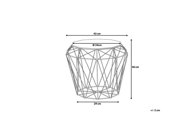 Sivupöytä Elida 43 cm - Huonekalut - Pöytä & ruokailuryhmä - Apupöytä & sivupöytä - Tarjotinpöytä & pikkupöytä