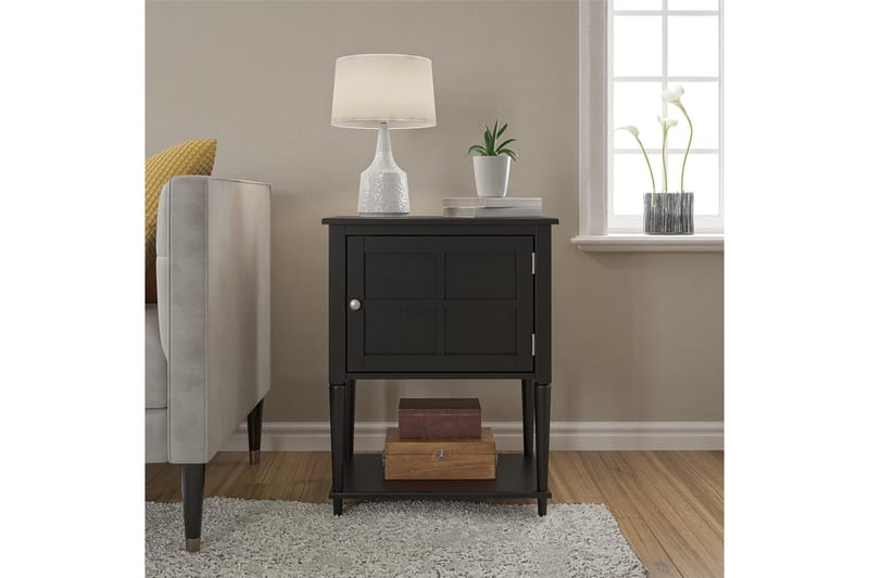 Sivupöytä Fairmont 56 cm Musta - Dorel Home - Huonekalut - Pöytä & ruokailuryhmä - Apupöytä & sivupöytä - Tarjotinpöytä & pikkupöytä