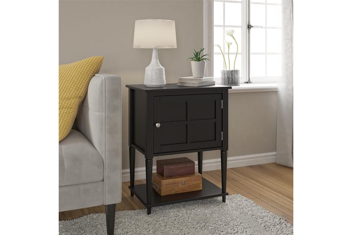Sivupöytä Fairmont 56 cm Musta - Dorel Home - Lamppupöytä - Tarjotinpöytä & pikkupöytä