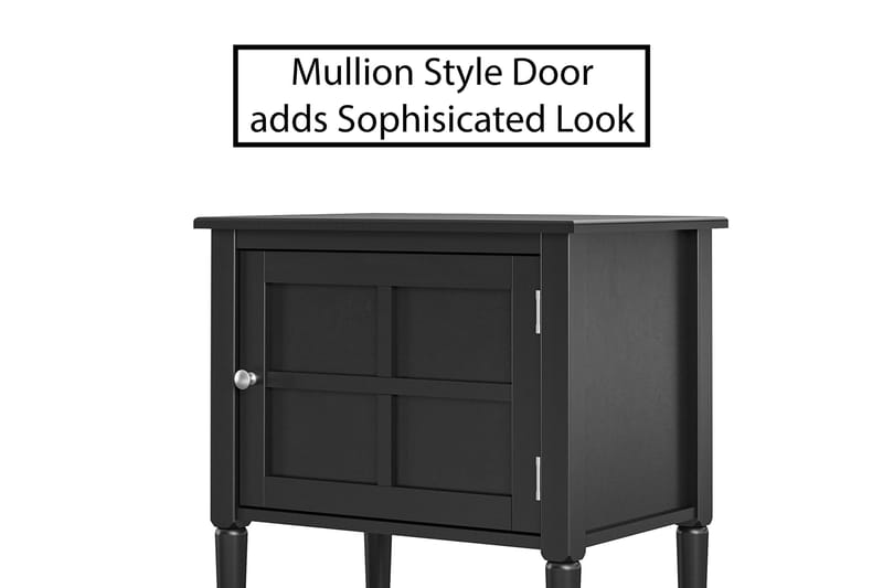 Sivupöytä Fairmont 56 cm Musta - Dorel Home - Huonekalut - Pöytä & ruokailuryhmä - Apupöytä & sivupöytä - Tarjotinpöytä & pikkupöytä