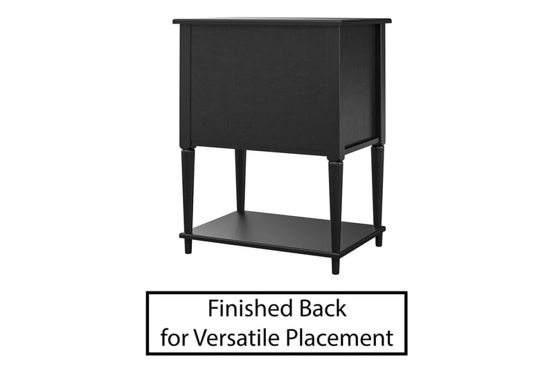 Sivupöytä Fairmont 56 cm Musta - Dorel Home - Huonekalut - Pöytä & ruokailuryhmä - Apupöytä & sivupöytä - Tarjotinpöytä & pikkupöytä