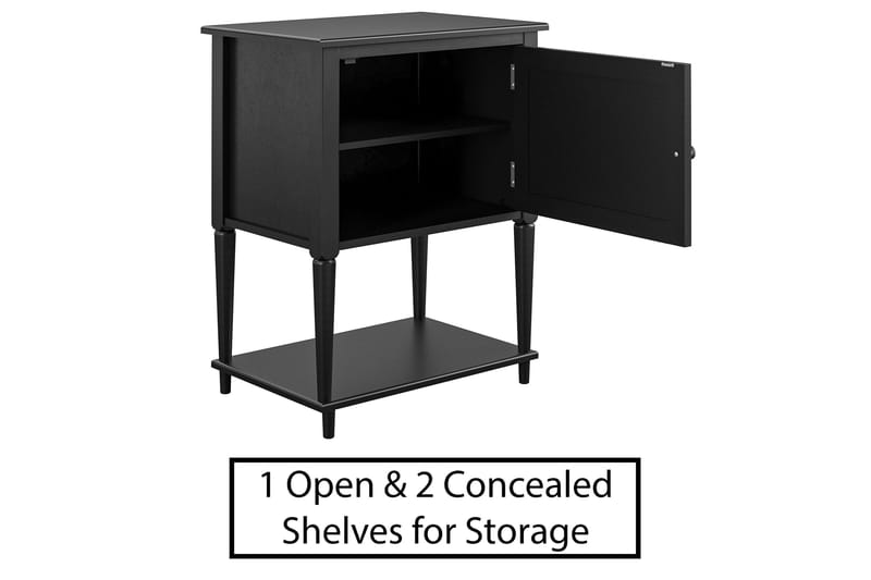 Sivupöytä Fairmont 56 cm Musta - Dorel Home - Huonekalut - Pöytä & ruokailuryhmä - Apupöytä & sivupöytä - Tarjotinpöytä & pikkupöytä