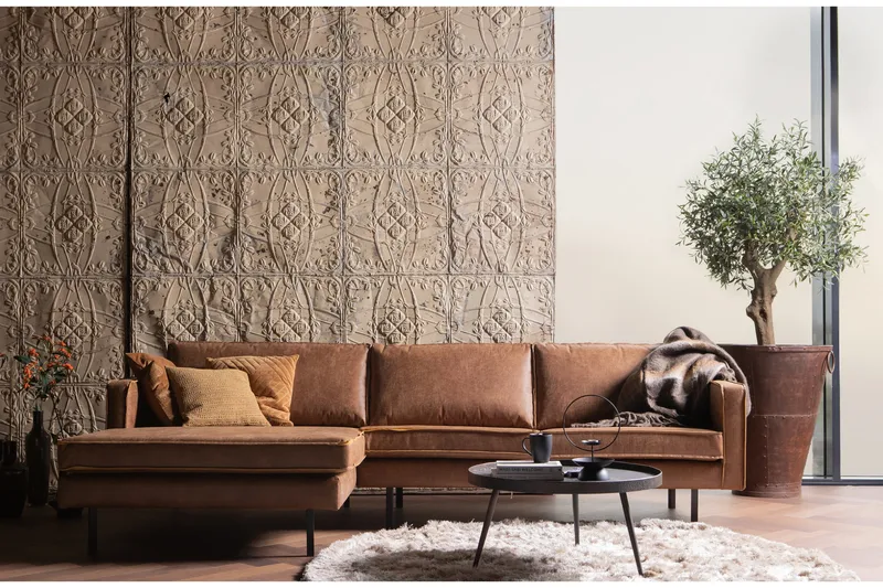 Sivupöytä Fredvik 76 cm Pyöreä - Kulta - Huonekalut - Pöytä & ruokailuryhmä - Apupöytä & sivupöytä - Tarjotinpöytä & pikkupöytä