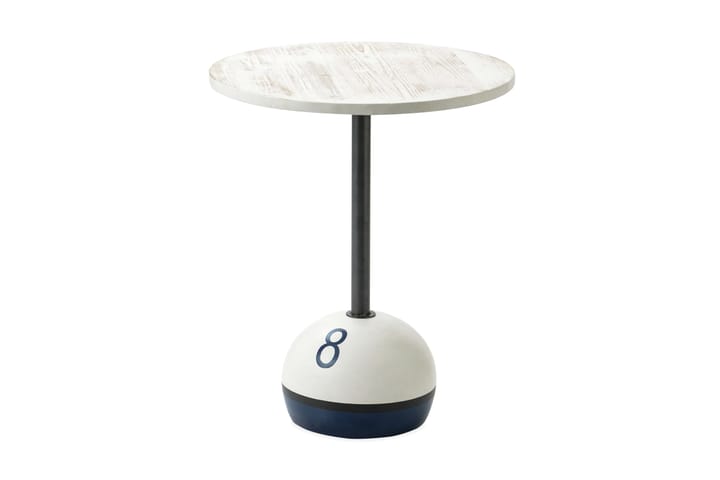 Sivupöytä Geare 50x60 cm - Valkoinen/Musta - Tarjotinpöytä & pikkupöytä - Lamppupöytä