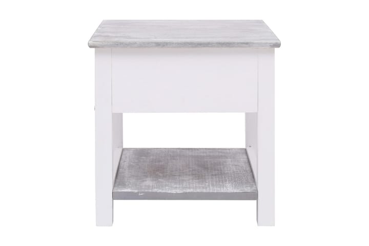 Sivupöytä harmaa 40x40x40 cm keisaripuu - Harmaa - Lamppupöytä - Tarjotinpöytä & pikkupöytä
