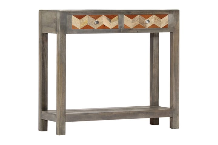 Sivupöytä harmaa 86x30x76 cm täysi mangopuu - Harmaa - Tarjotinpöytä & pikkupöytä - Lamppupöytä