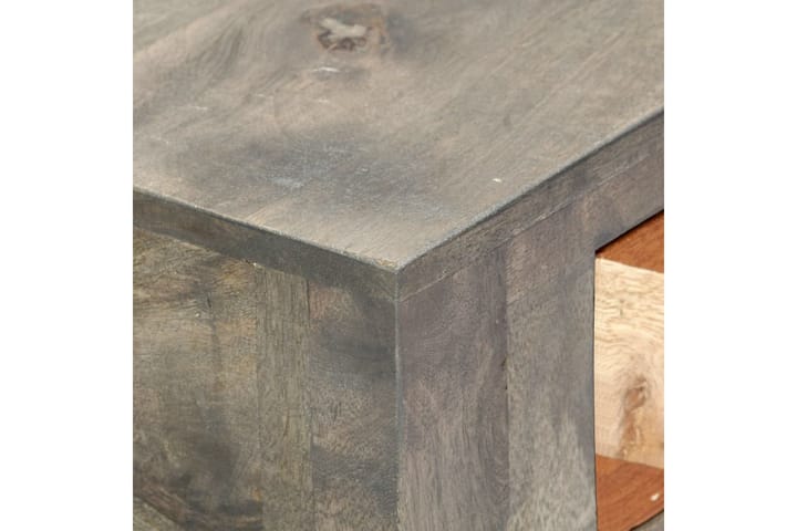 Sivupöytä harmaa 86x30x76 cm täysi mangopuu - Harmaa - Tarjotinpöytä & pikkupöytä - Lamppupöytä