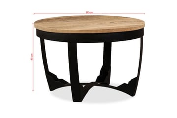 Sivupöytä Karkea mangopuu 60x40x cm - Ruskea - Huonekalut - Pöytä & ruokailuryhmä - Apupöytä & sivupöytä - Tarjotinpöytä & pikkupöytä